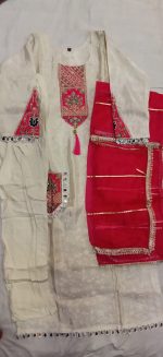 New Red Dupatta Kurta Set